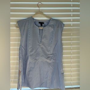 J.Crew Blue & White Stripe Top, Size 8, Blue & White Stripe